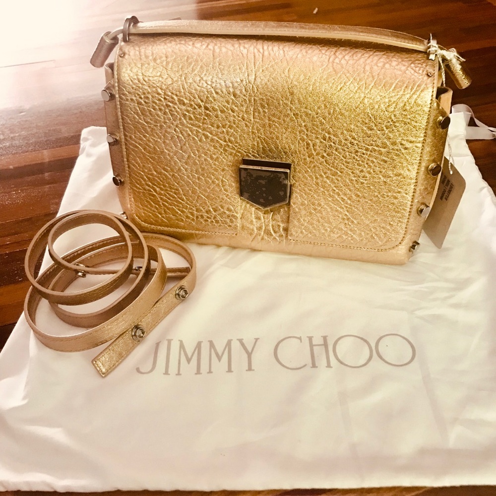 Metallic Jimmy choo handbag/Crossbody - Picture 2 of 8